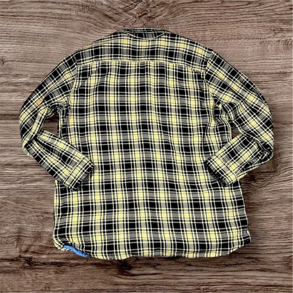 LL Bean Yellow Brown Plaid Slightly Fitted With‎ Pockets Jacket Men’s Size 2XLT - Picture 2 of 8